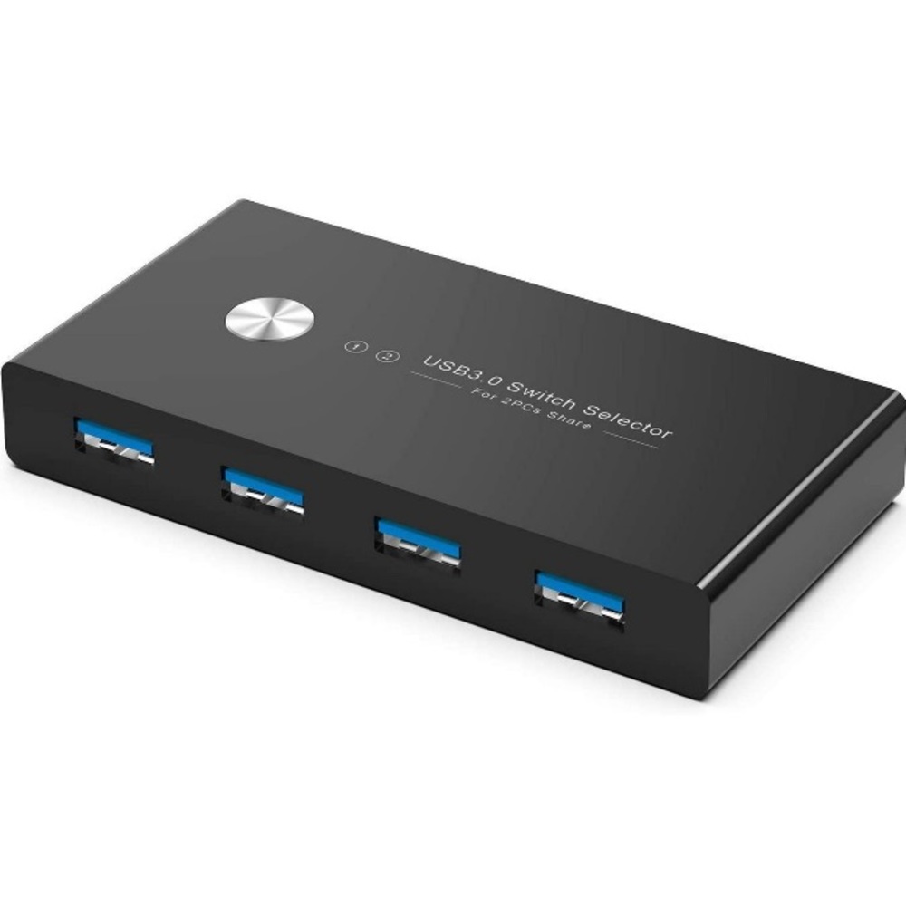 RYBOZEN USB 3.0 Switch Selector, KVM Switcher for 2 pc Sharing 4 USB Devices - Picture 3 of 9